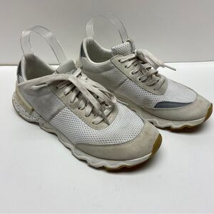 Sorel Women's White Casual Trendy Athletic Kinetic Lite Lace Sneakers Size 9‎
